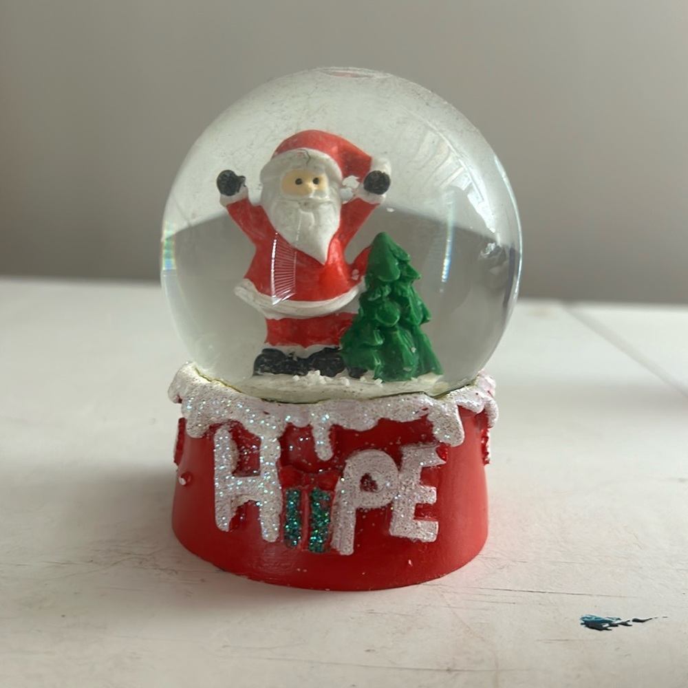 Christmas snow globe